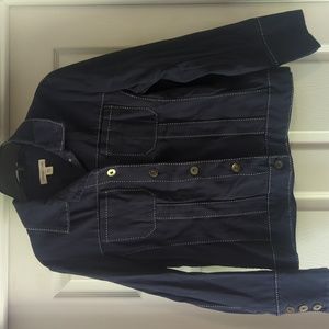 Coldwater Creek Navy with‎ white stitching Size 14